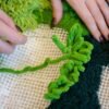 Grassy Fields - XXL Moss Rug Making Kit-DIY Needlepoint