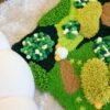 Grassy Fields - XXL Moss Rug Making Kit-DIY Needlepoint