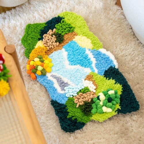 MAGICAL MOSS - Rug Making Kit-DIY Needlepoint