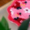 PINK POSIES - Rug Making Kit-latch hook kits