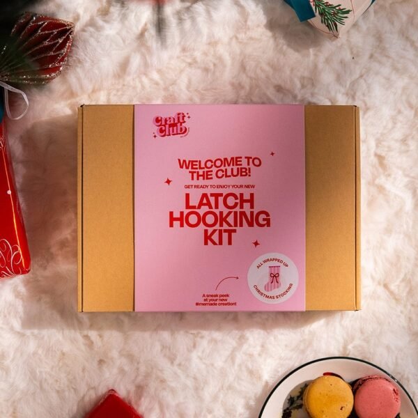 ALL WRAPPED UP - Christmas Stocking Kit-latch hook kits