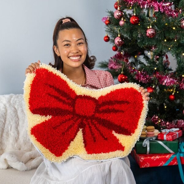 BIG RED BOW - Christmas Rug Kit-Gifts for Beginners