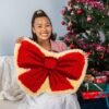 BIG RED BOW - Christmas Rug Kit-latch hook kits