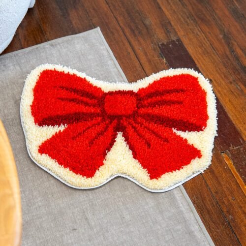 BIG RED BOW - Christmas Rug Kit-latch hook kits