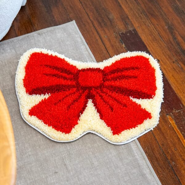 BIG RED BOW - Christmas Rug Kit-latch hook kits
