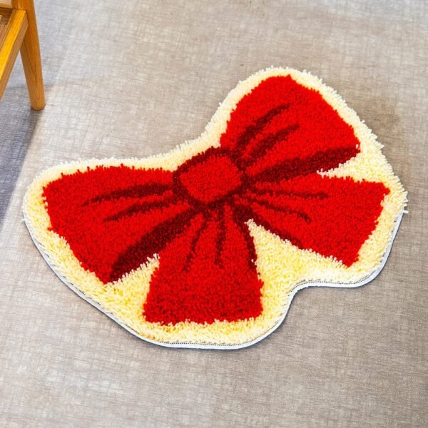 BIG RED BOW - Christmas Rug Kit-latch hook kits