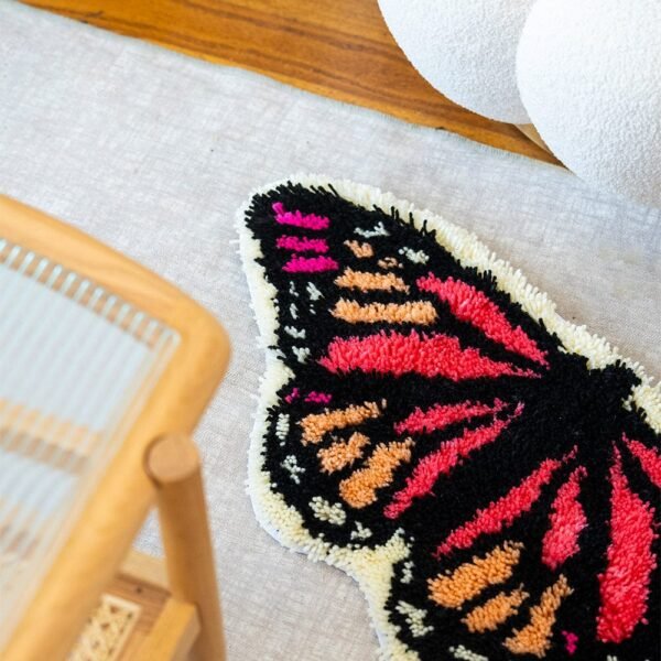 Blush Butterfly - Rug Making Kit-Kit for Beginners