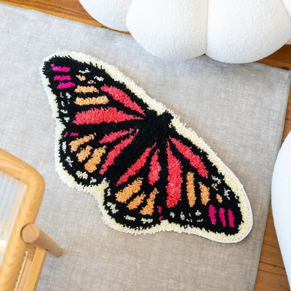 Blush Butterfly - Rug Making Kit-Kit for Beginners