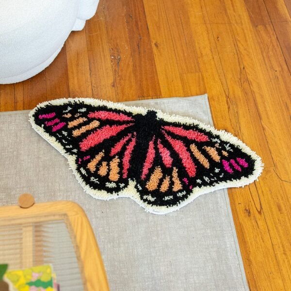 Blush Butterfly - Rug Making Kit-Kit for Beginners