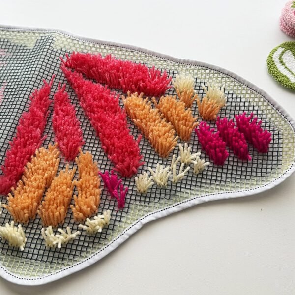 THE BUTTERFLIES - Latch Hook Rug Kit Bundle-Embroidery Kit for Beginners
