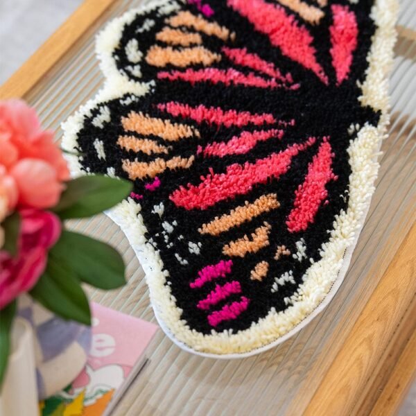 Blush Butterfly - Rug Making Kit-Kit for Beginners