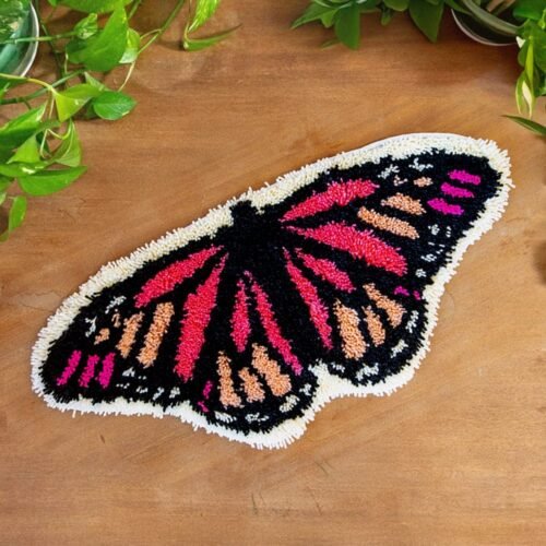 Blush Butterfly - Rug Making Kit-Kit for Beginners