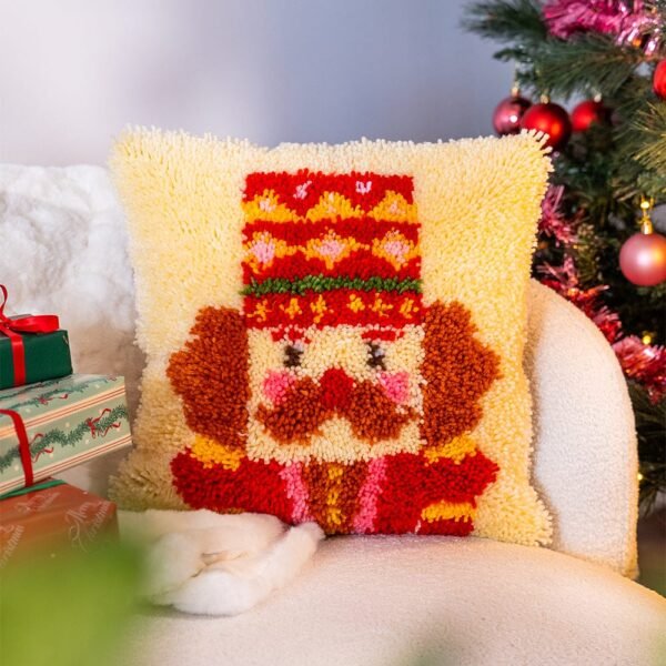 The Festive Pair - Latch Hook Cushion Bundle-Gifts for Beginners