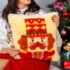 The Festive Pair - Latch Hook Cushion Bundle-Gifts for Beginners