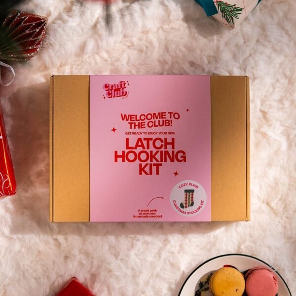 COZY PLAID - Christmas Stocking Kit-Gifts for Beginners