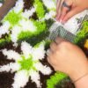 Flannel Flower Stamps - XL Latch Hook Rug Kit-latch hook kits