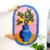 LEMONS FLOWER VASE - XL Rug Making Kit