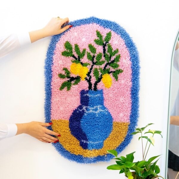 LEMONS FLOWER VASE - XL Rug Making Kit