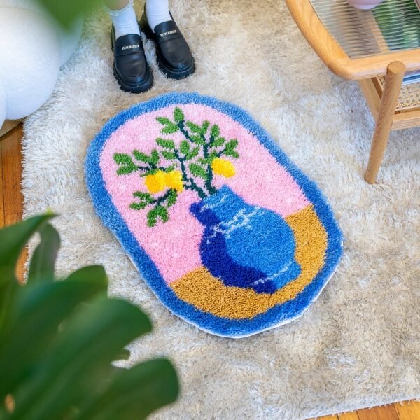 LEMONS FLOWER VASE - XL Rug Making Kit