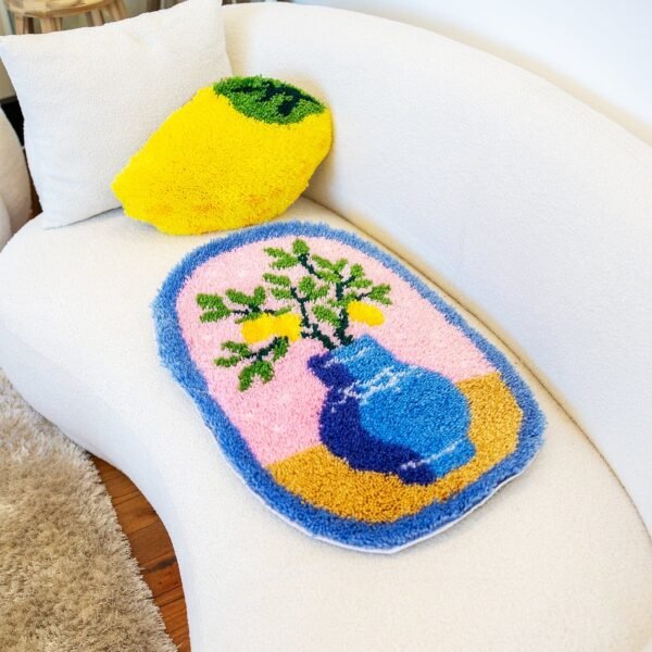 LEMONS FLOWER VASE - XL Rug Making Kit