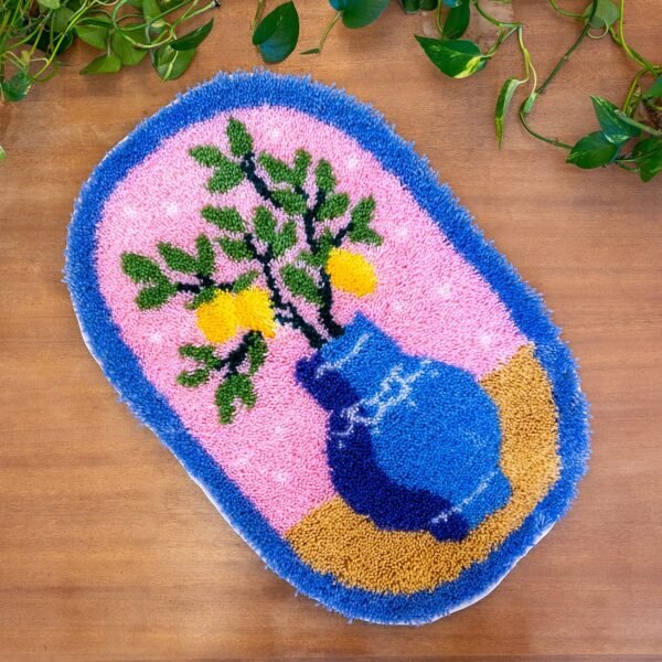 LEMONS FLOWER VASE - XL Rug Making Kit