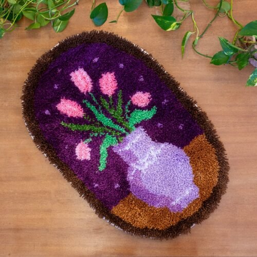 TULIPS FLOWER VASE - XL Rug Making Kit