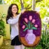 TULIPS FLOWER VASE - XL Rug Making Kit