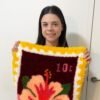 Hibiscus Stamps - XL Latch Hook Rug Kit-latch hook kits