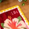 Hibiscus Stamps - XL Latch Hook Rug Kit-latch hook kits