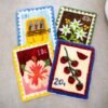 Hibiscus Stamps - XL Latch Hook Rug Kit-latch hook kits