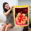 Hibiscus Stamps - XL Latch Hook Rug Kit-latch hook kits
