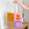 LUCKY CHARMS - Latch Hook Tote Bag