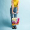 MAKING WAVES - Latch Hook Tote Bag