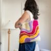 MAKING WAVES - Latch Hook Tote Bag