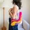 MAKING WAVES - Latch Hook Tote Bag