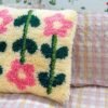 PASTEL PICK OF THE BUNCH - Latch Hook Cushion Kit unique