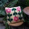 PASTEL PICK OF THE BUNCH - Latch Hook Cushion Kit unique