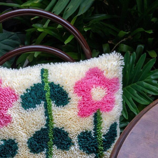 PASTEL PICK OF THE BUNCH - Latch Hook Cushion Kit unique