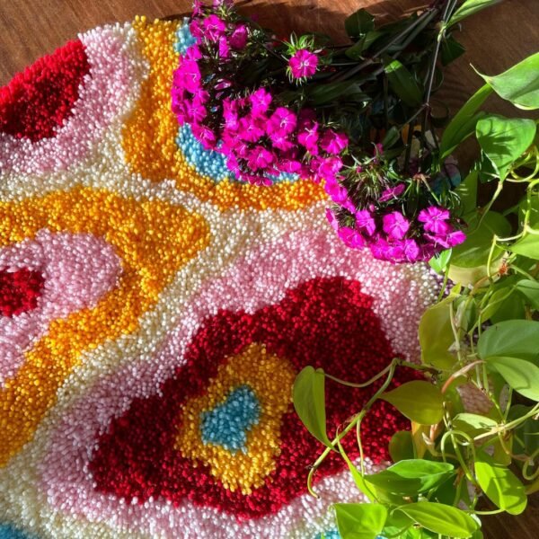 PSYCHEDELIA - Rug Making Kit- Handmade Tufting Embroidery Art for Beginners