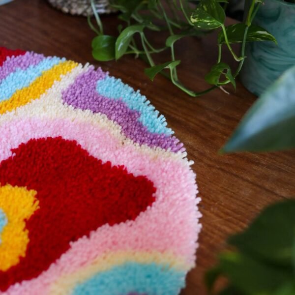 PSYCHEDELIA - Rug Making Kit- Handmade Tufting Embroidery Art for Beginners