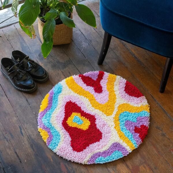 PSYCHEDELIA - Rug Making Kit- Handmade Tufting Embroidery Art for Beginners