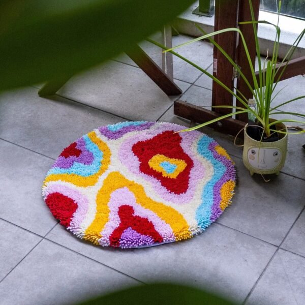 PSYCHEDELIA - Rug Making Kit- Handmade Tufting Embroidery Art for Beginners