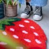 STRAWBERRY DREAMING - Rug Making Kit- Handmade Tufting Embroidery Art for Beginners