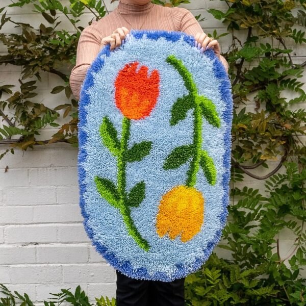 ALMALFI  TULIP FEVER - XL Rug Making Kit-DIY Needlepoint