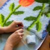 ALMALFI  TULIP FEVER - XL Rug Making Kit-DIY Needlepoint