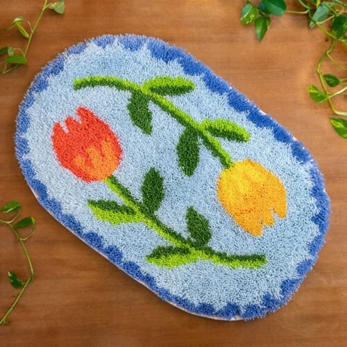 ALMALFI  TULIP FEVER - XL Rug Making Kit-DIY Needlepoint