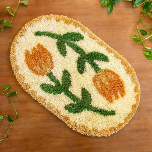 AMSTERDAM TULIP FEVER - XL Rug Making Kit-Step-by-Step Guide to Making Your Moss Rug