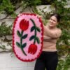 PARIS TULIP FEVER - XL Rug Making Kit- Handmade Tufting Embroidery Art for Beginners