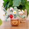 Strawberry Pot - Crochet Pot Plant Kit-Birthday Gifts