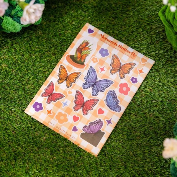 Monarch Butterfly - Moss Coaster Kit